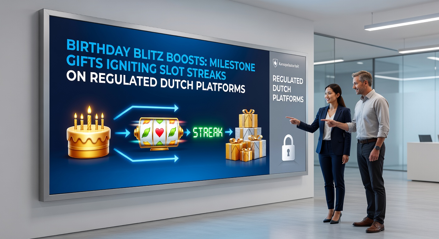 Speler viert accountverjaardag met een reeks free spins op een mobiel slotspel, complete met confetti-effecten en stijgende winstbalk op een KSA-goedgekeurd Nederlands platform