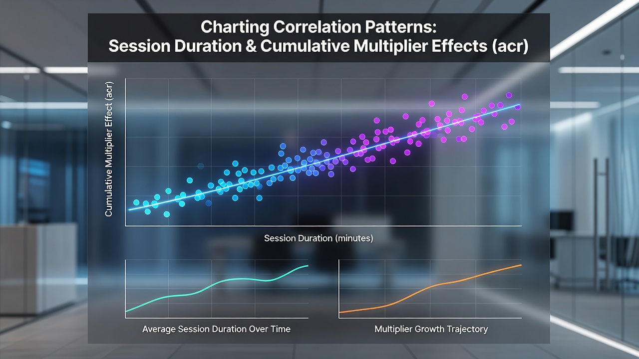 Visualisatie van correlatiepatronen tussen sessieduur en multipliers op Nederlandse slotplatforms