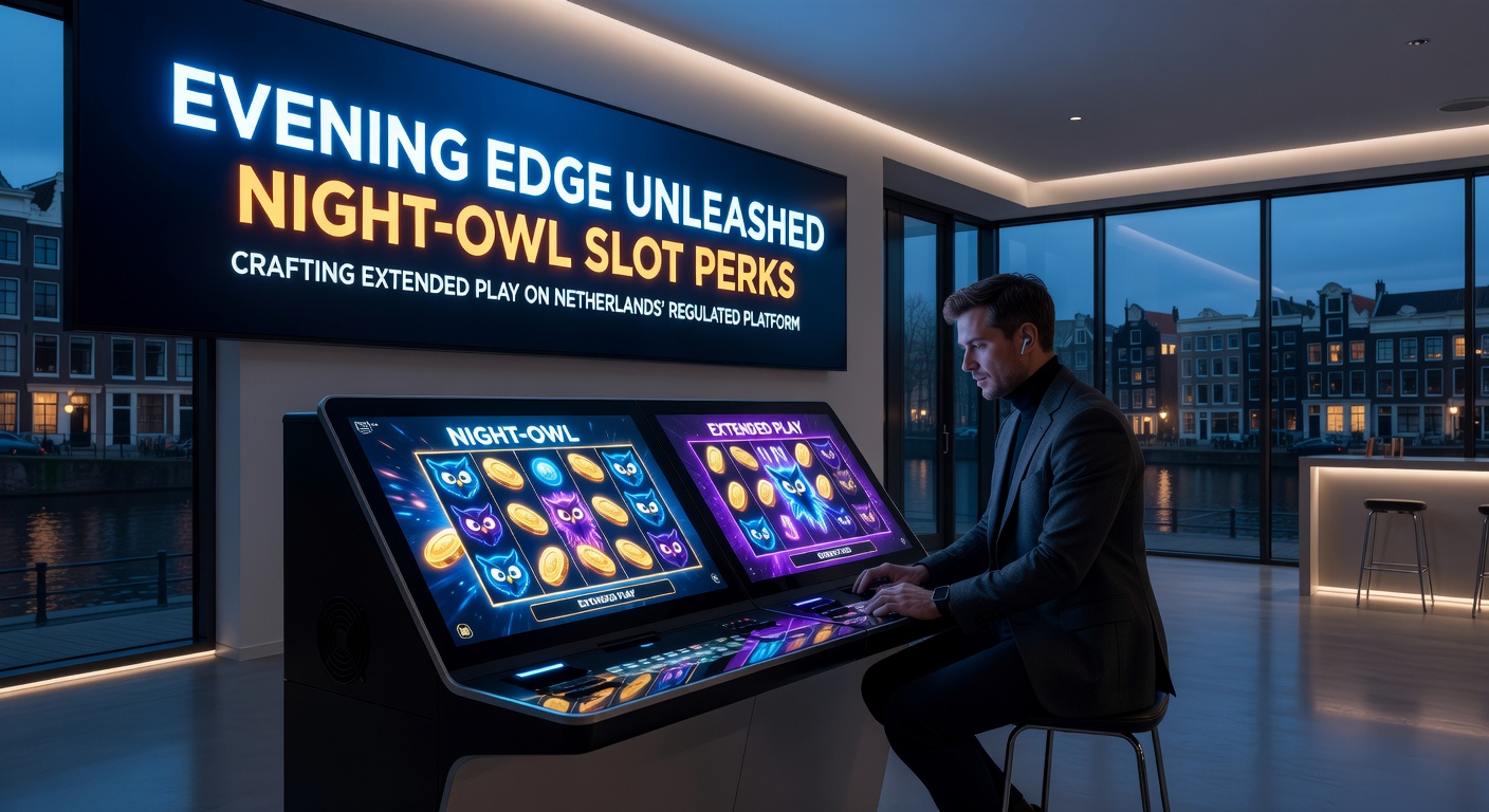 Speler aan een mobiel apparaat met nachtelijke slotpromoties, jackpot tellers en een klok die middernacht aangeeft op een KSA-platform