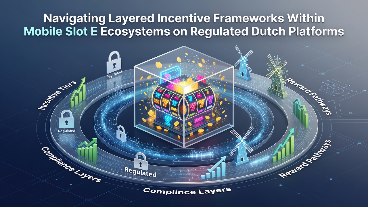 Mobiele gokkasteninterface met gelaagde beloningslagen op een Nederlandse app