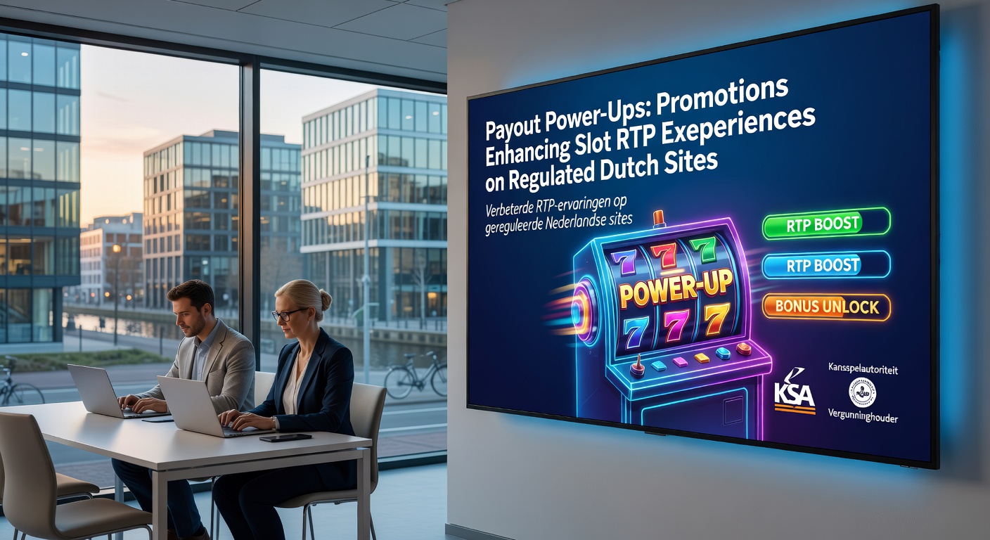 Spelerinterface met actieve payout power-up banner op een mobiel slot, tonen multiplier icoon en RTP-boost percentage op een Nederlands casino platform