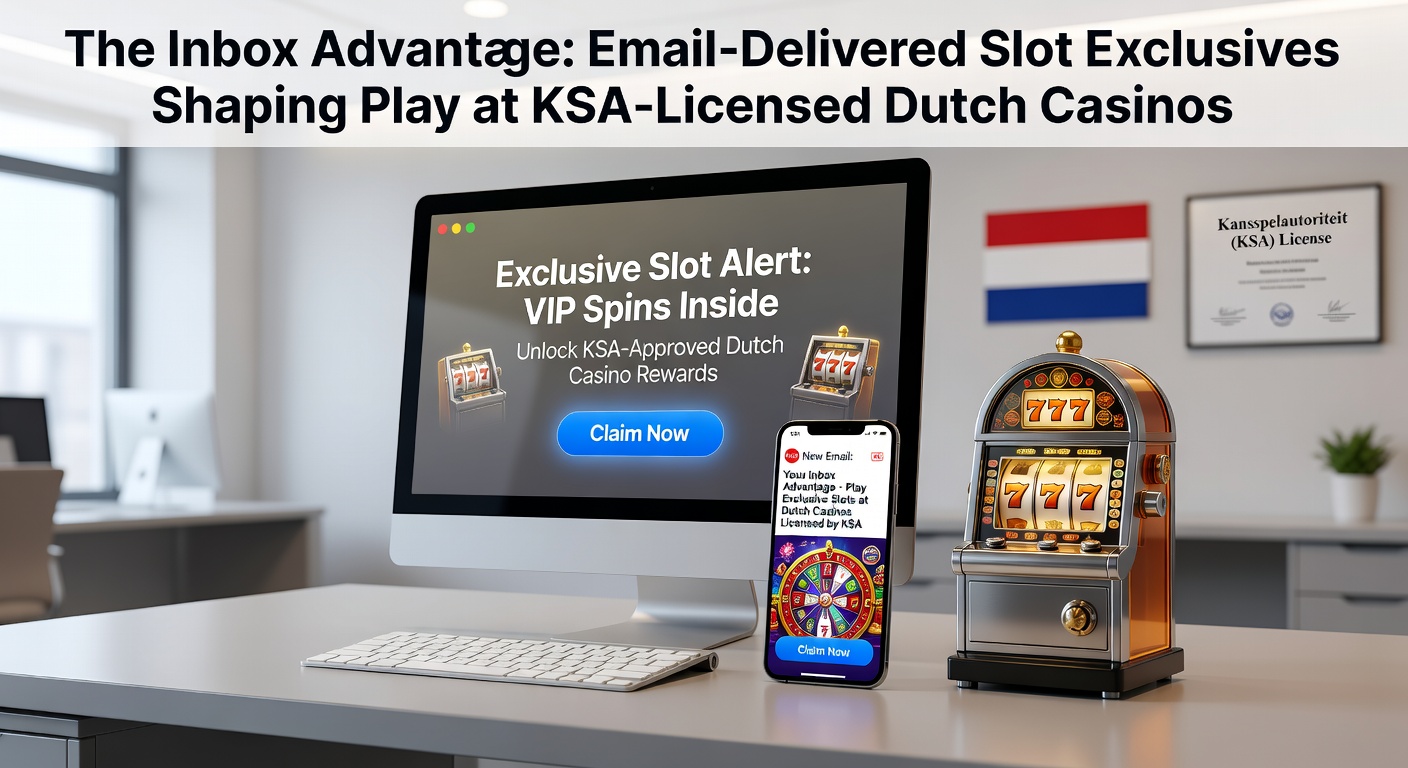 Inbox met gepersonaliseerde e-mailnotificaties voor exclusieve slotpromoties bij Nederlandse online casinos, inclusief previews van nieuwe reels en bonusaanbiedingen