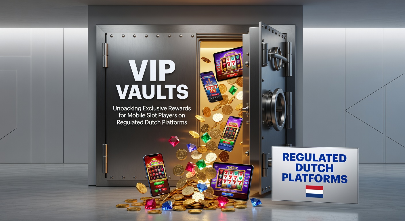 Afbeelding van een digitale VIP-kluis vol met exclusieve beloningen voor gokkasten-spelers op mobiel