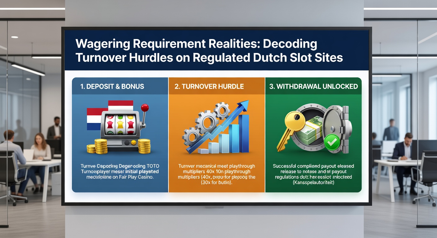 Voorbeeldscherm van een Nederlandse gokkast site met wagering tracker en bonusvoorwaarden, inclusief voortgangsbalken